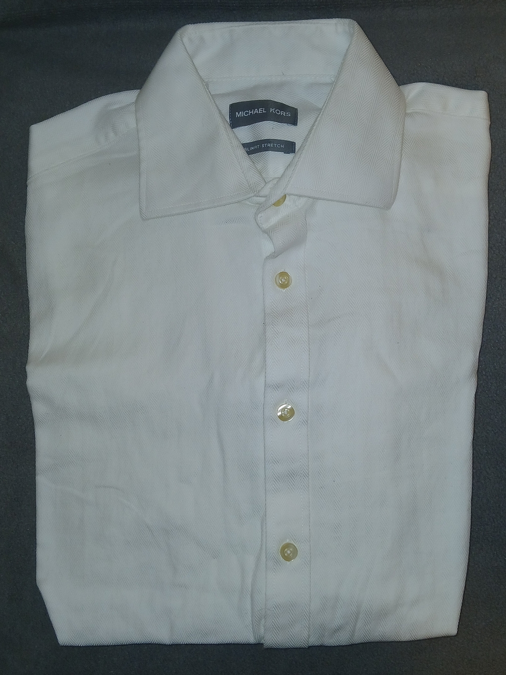 Michael Kors Men's White Dress Shirt